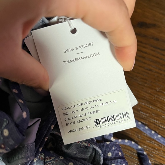 Zimmerman Paisley Vitali Halter Neck Bikini Set - Picture 5 of 5